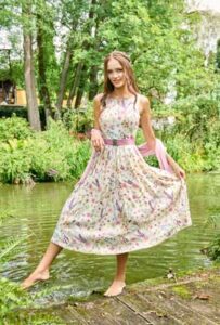 florales Sommerkleid